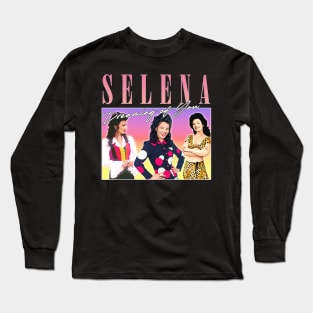 Selena - 90s Style Meme Aesthetic Long Sleeve T-Shirt